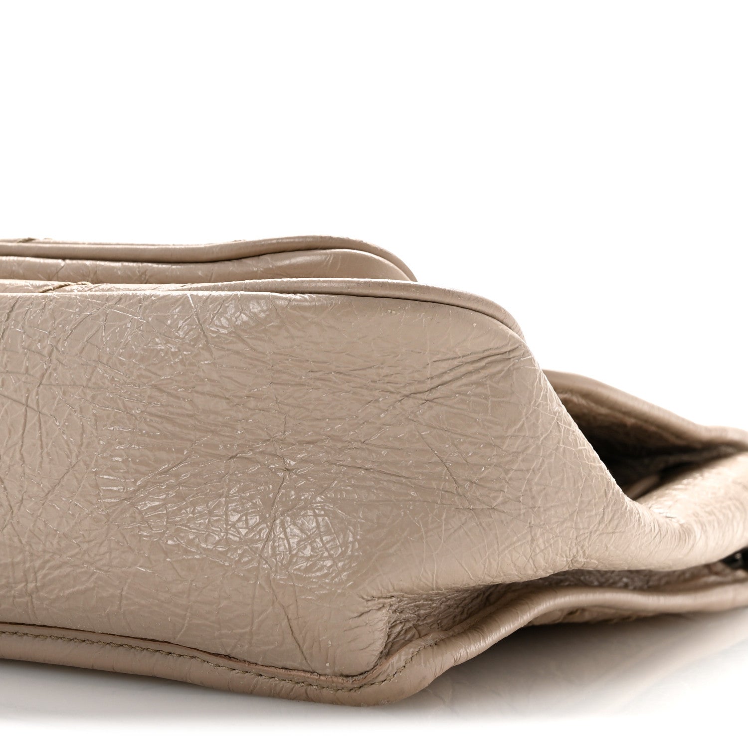 Saint Laurent Crinkled Calfskin Matelasse Monogram Medium Niki Chain Satchel Gold Sand 10 of 15