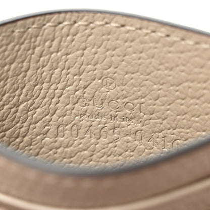 Gucci Textured Dollar Calfskin Horsebit 1955 Card Holder Beige 6 of 6