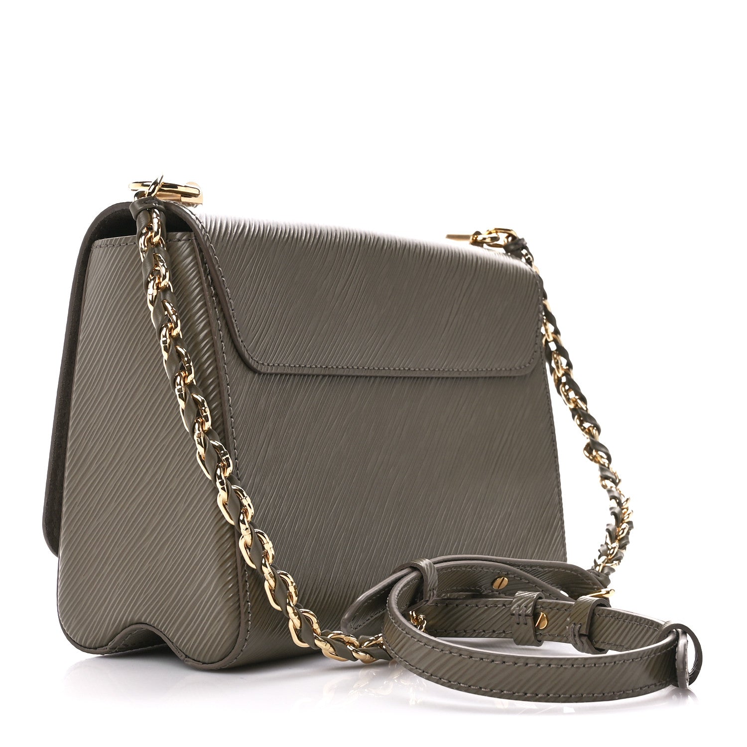 Louis Vuitton Epi Twist Shoulder Bag MM Smokey Brown 4 of 10