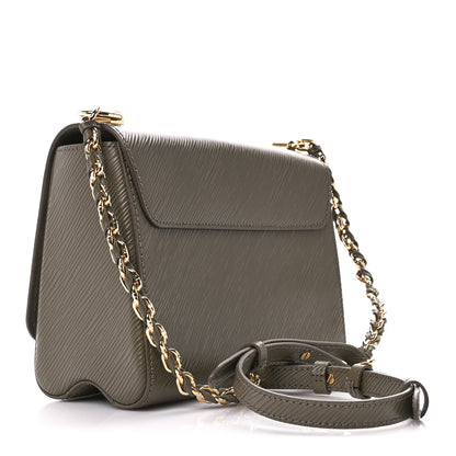 Louis Vuitton Epi Twist Shoulder Bag MM Smokey Brown 4 of 10
