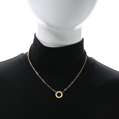 Cartier 18K Yellow Gold 2 Diamond LOVE Necklace 2 of 5