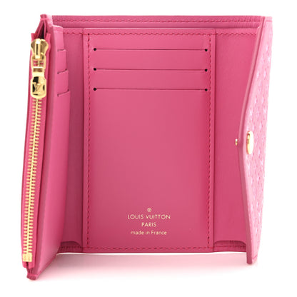 Louis Vuitton Calfskin Nanogram Embossed Victorine Wallet Rose 5 of 9