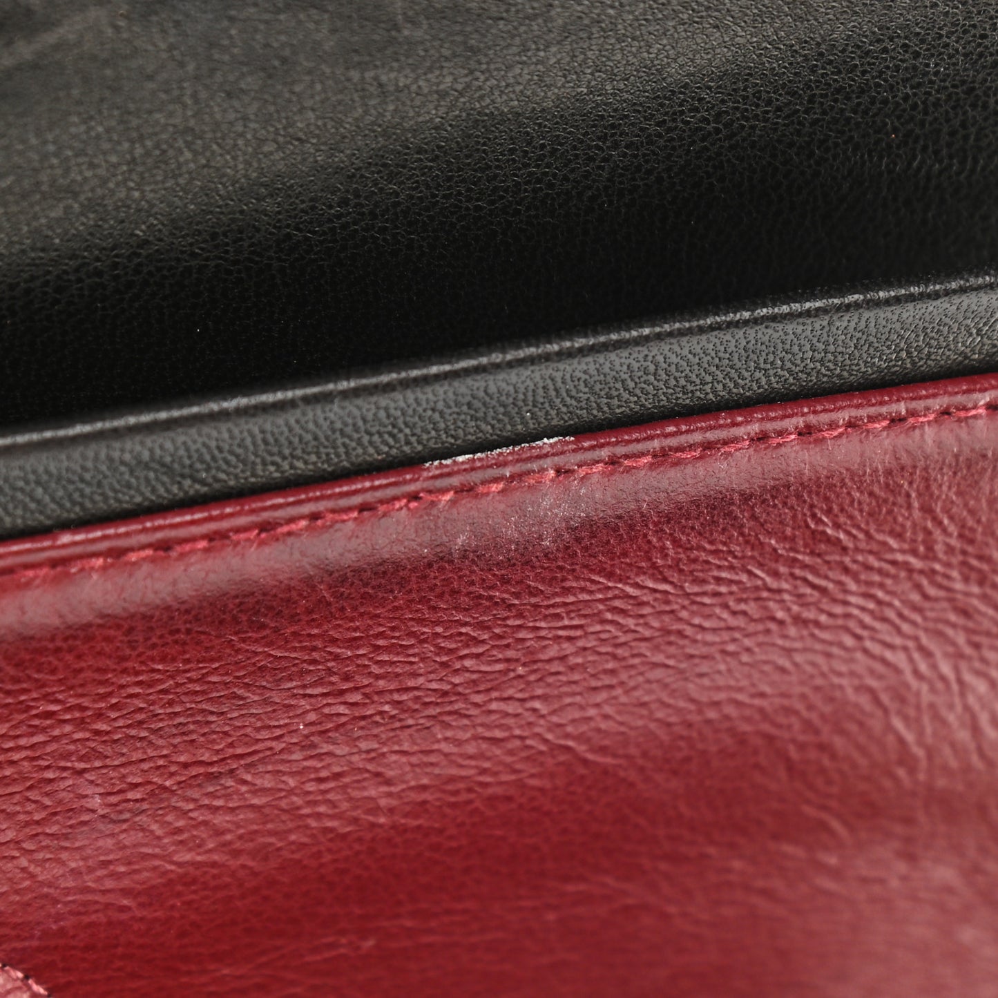 Lambskin Quilted Medium Double Flap Dark Brown