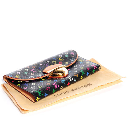 Louis Vuitton Monogram Multicolor Eugenie Wallet Black 5 of 8