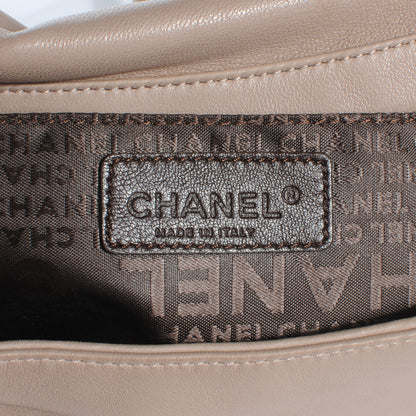 Chanel Lambskin Pleated Flap Bag Taupe 5 of 7