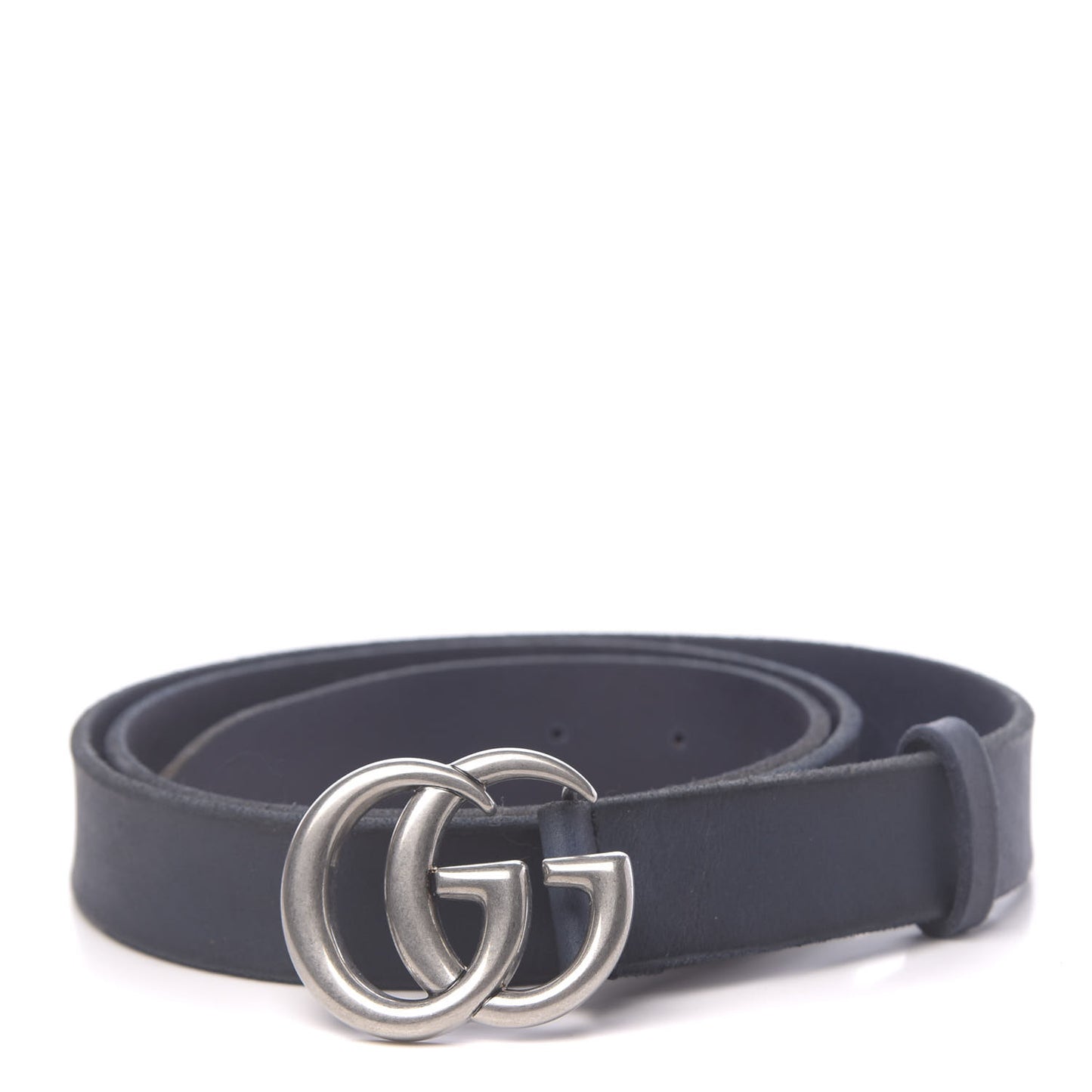 Cuoio Toscano Nickel Double G 30mm Belt 105 42 Blue