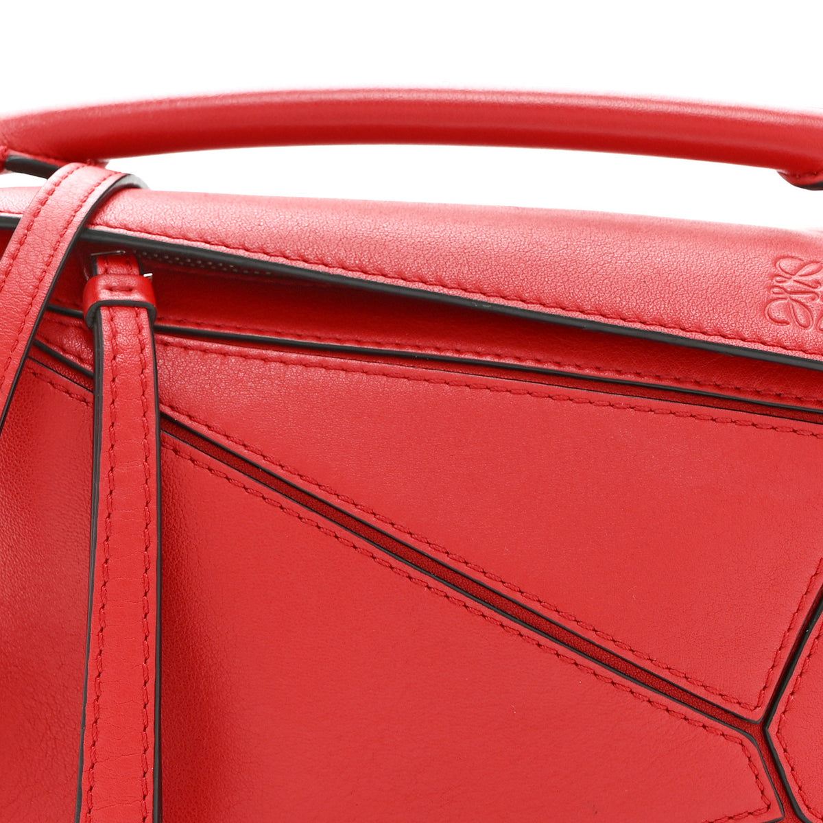 Calfskin Mini Puzzle Bag Pomodoro