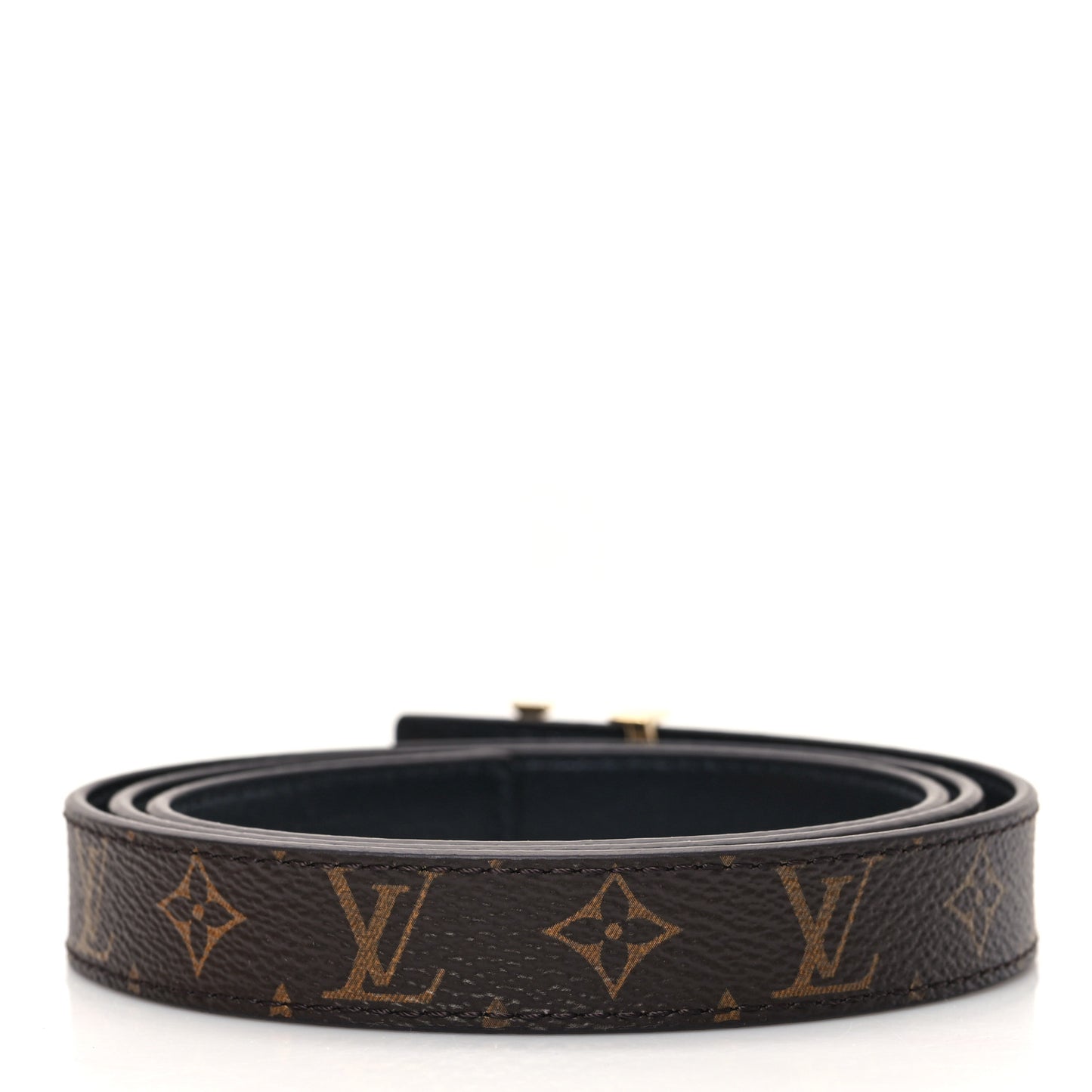 Calfskin Monogram 20mm LV Iconic Reversible Belt Black 85 34 Black