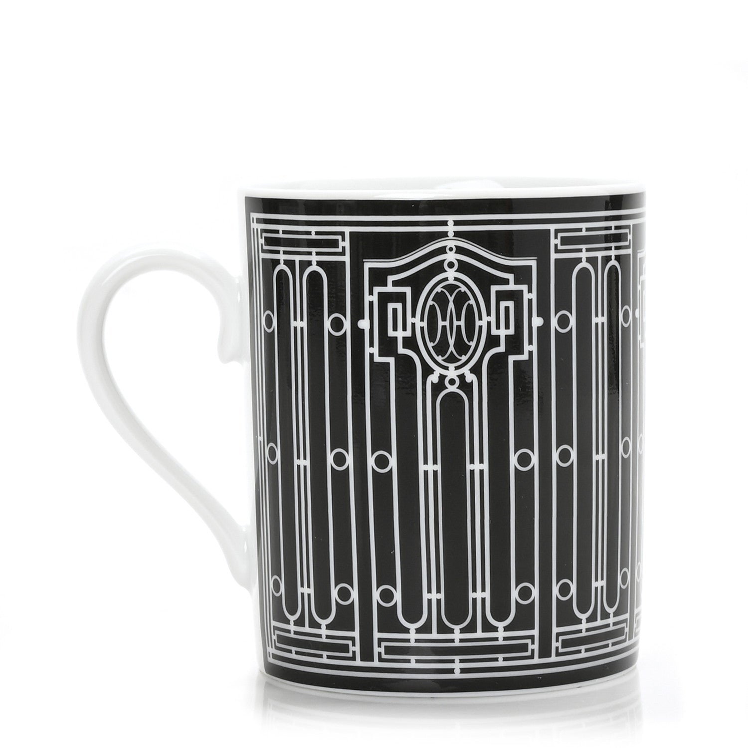 Hermes Porcelain H Deco Mug N°2 Black 1 of 5