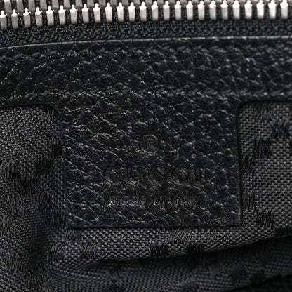 Gucci Pebbled Calfskin Large Portfolio Clutch Black 6 of 9