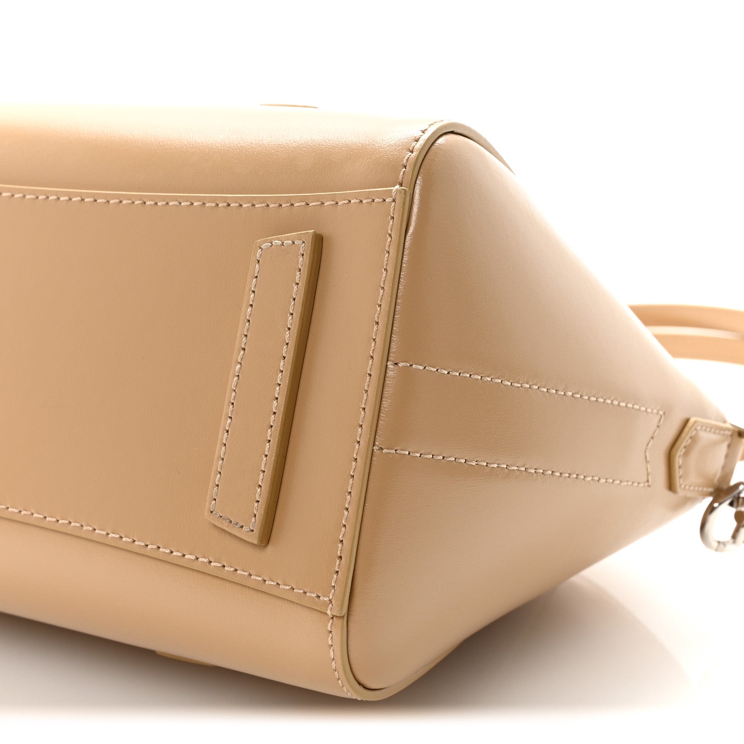 Givenchy Box Calfskin Mini Lock Antigona Shoulder Bag Beige