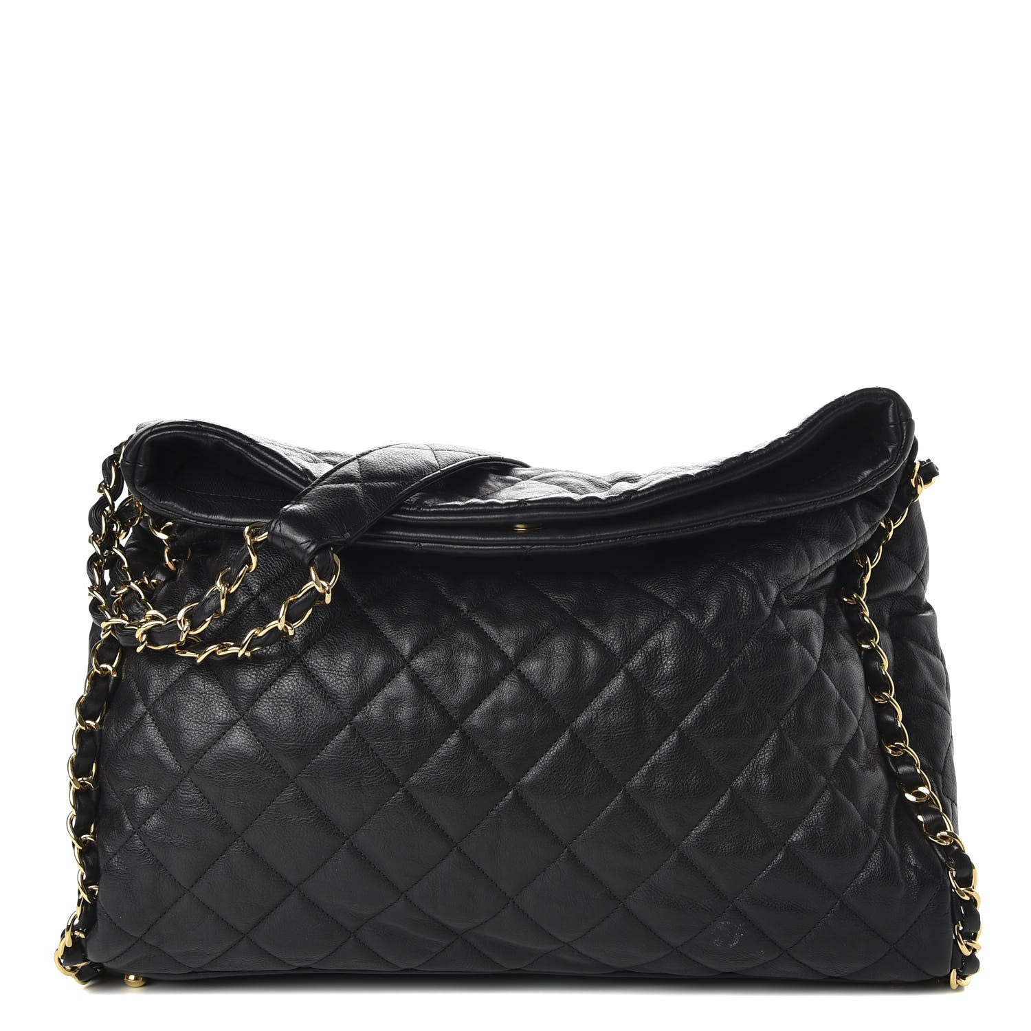 Chanel Calfskin Quilted Large Chain Me Hobo Black 1 of 10