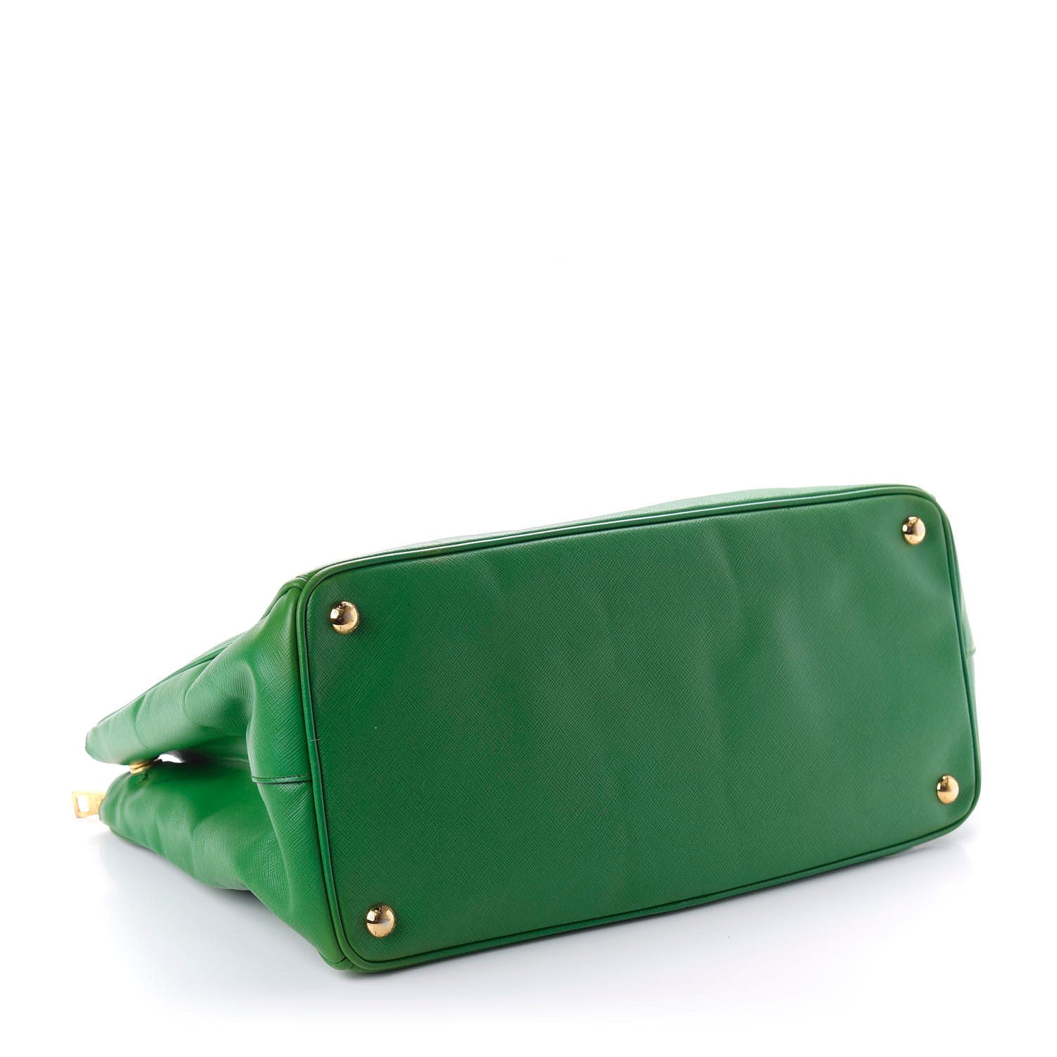 Prada Saffiano Large Galleria Double Zip Tote Verde 4 of 9
