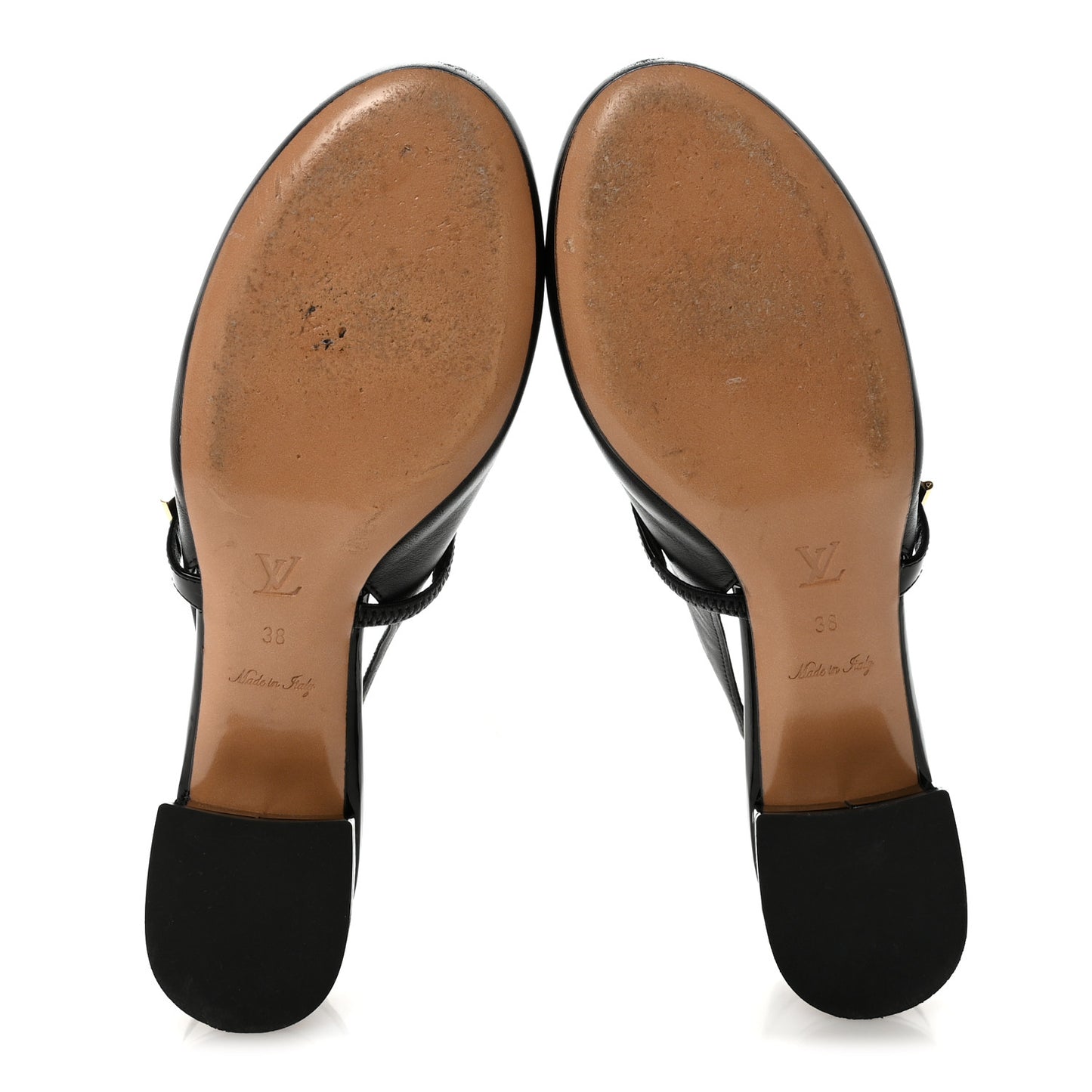 Lambskin Patent Romy Slingback Pumps 38 Black