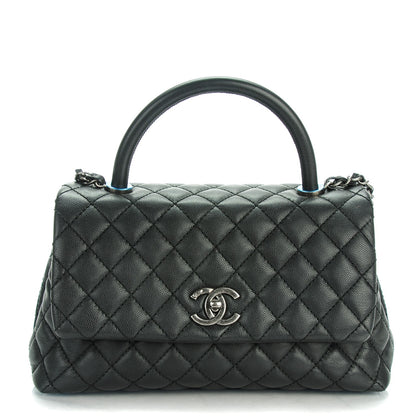 Chanel Caviar Quilted Small Coco Handle Flap Black 1 of 8