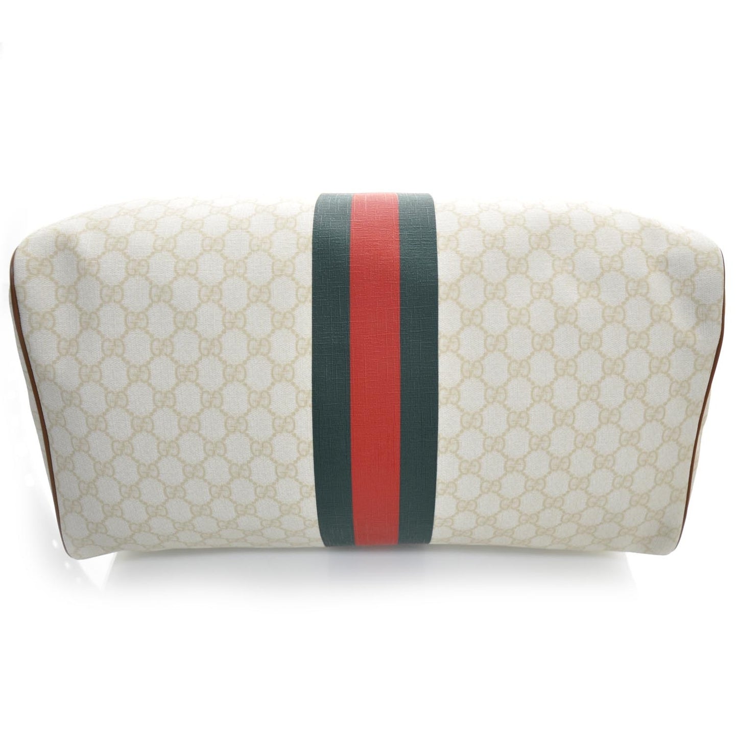 GG Plus Monogram Web Stripe Large Carry On Duffle Tan