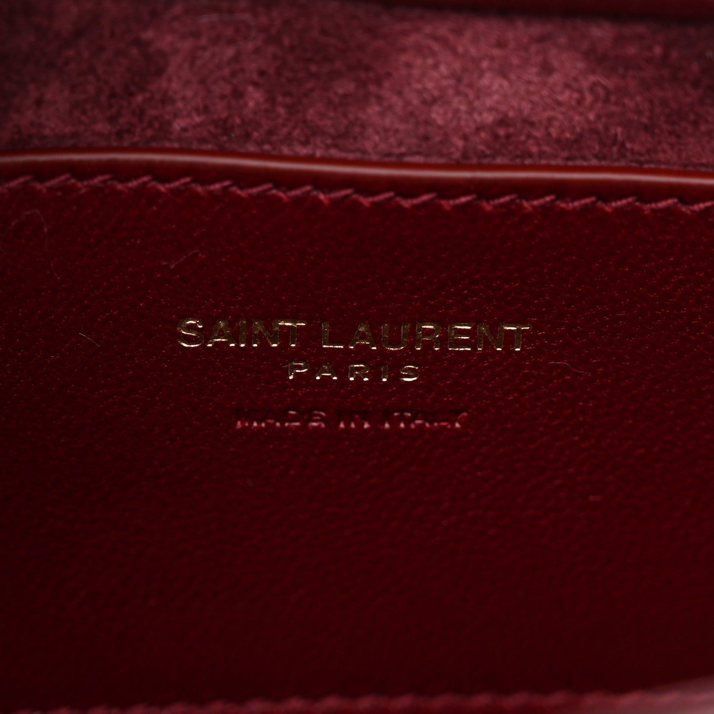 Patent Calfskin Le 5 A 7 Mini Hobo Red Grenat