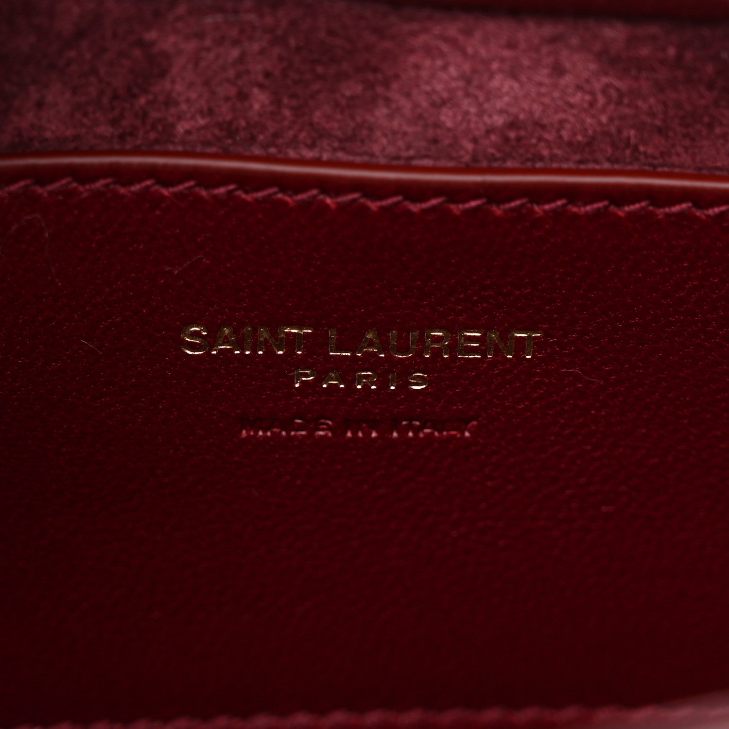 Saint Laurent Patent Calfskin Le 5 A 7 Mini Hobo Red Grenat 7 of 11