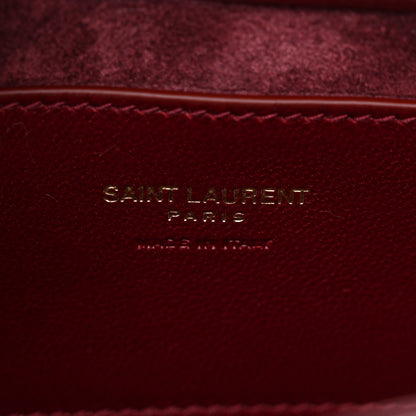 Saint Laurent Patent Calfskin Le 5 A 7 Mini Hobo Red Grenat 7 of 11