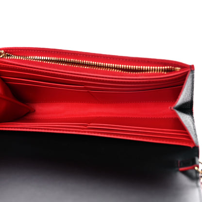 Christian Louboutin Calfskin Boudoir Chain Wallet Black 4 of 12