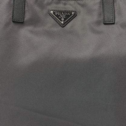 Prada Tessuto Nylon Saffiano Tote Grey 7 of 10