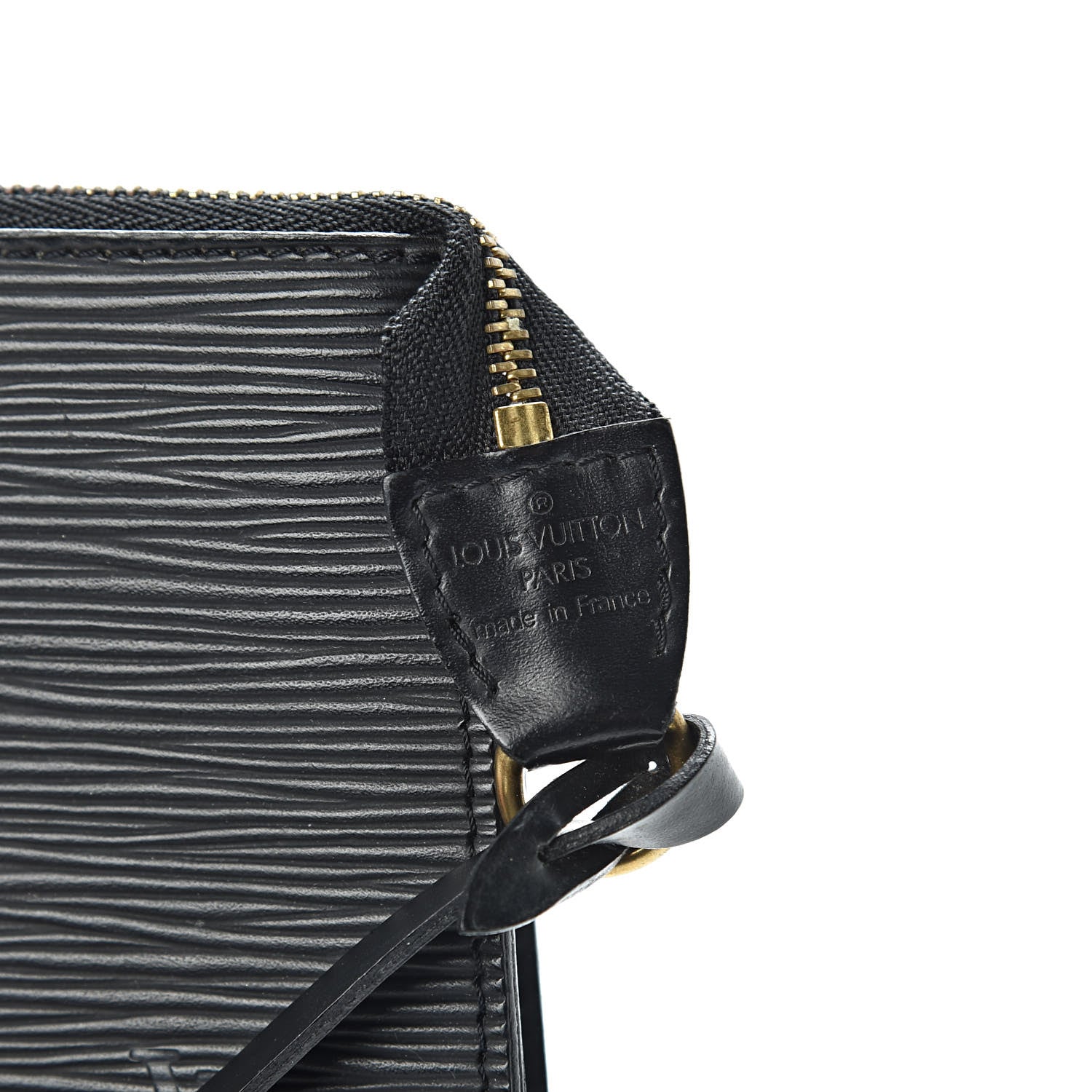 Louis Vuitton Epi Pochette Accessories 21 Black 6 of 9