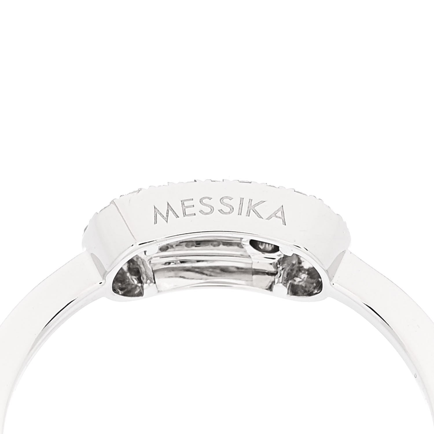 Messika 18K White Gold Diamond Move Uno Ring 50 5.25 6 of 9