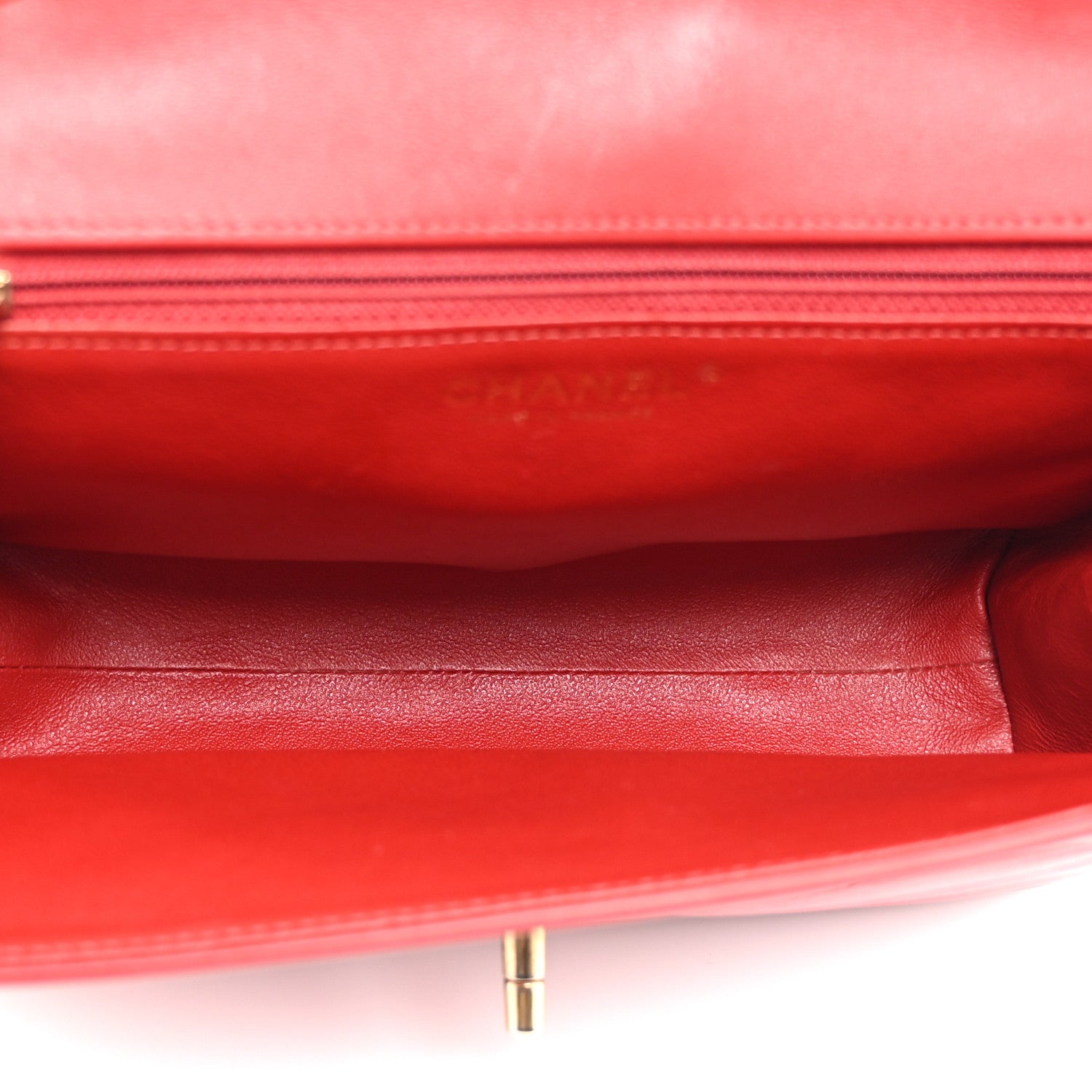 Chanel Calfskin Quilted Chevron In The City Bag Red 5 of 10
