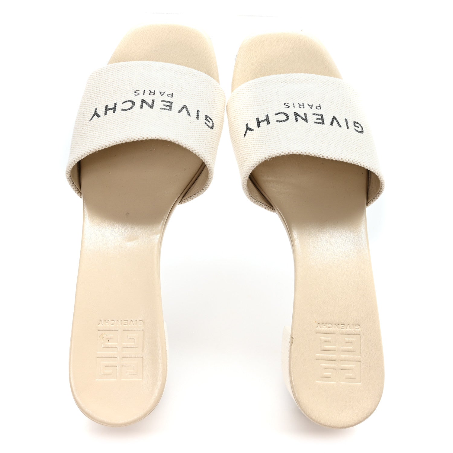 Givenchy Cotton 4G Logo Mule Sandals 40 Beige 2 of 11