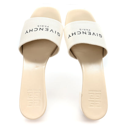 Givenchy Cotton 4G Logo Mule Sandals 40 Beige 2 of 11