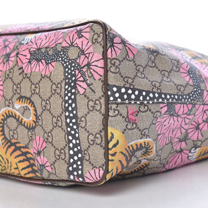Gucci Soft GG Supreme Monogram Bengal Medium Crossbody Tote Beige Pink 9 of 10