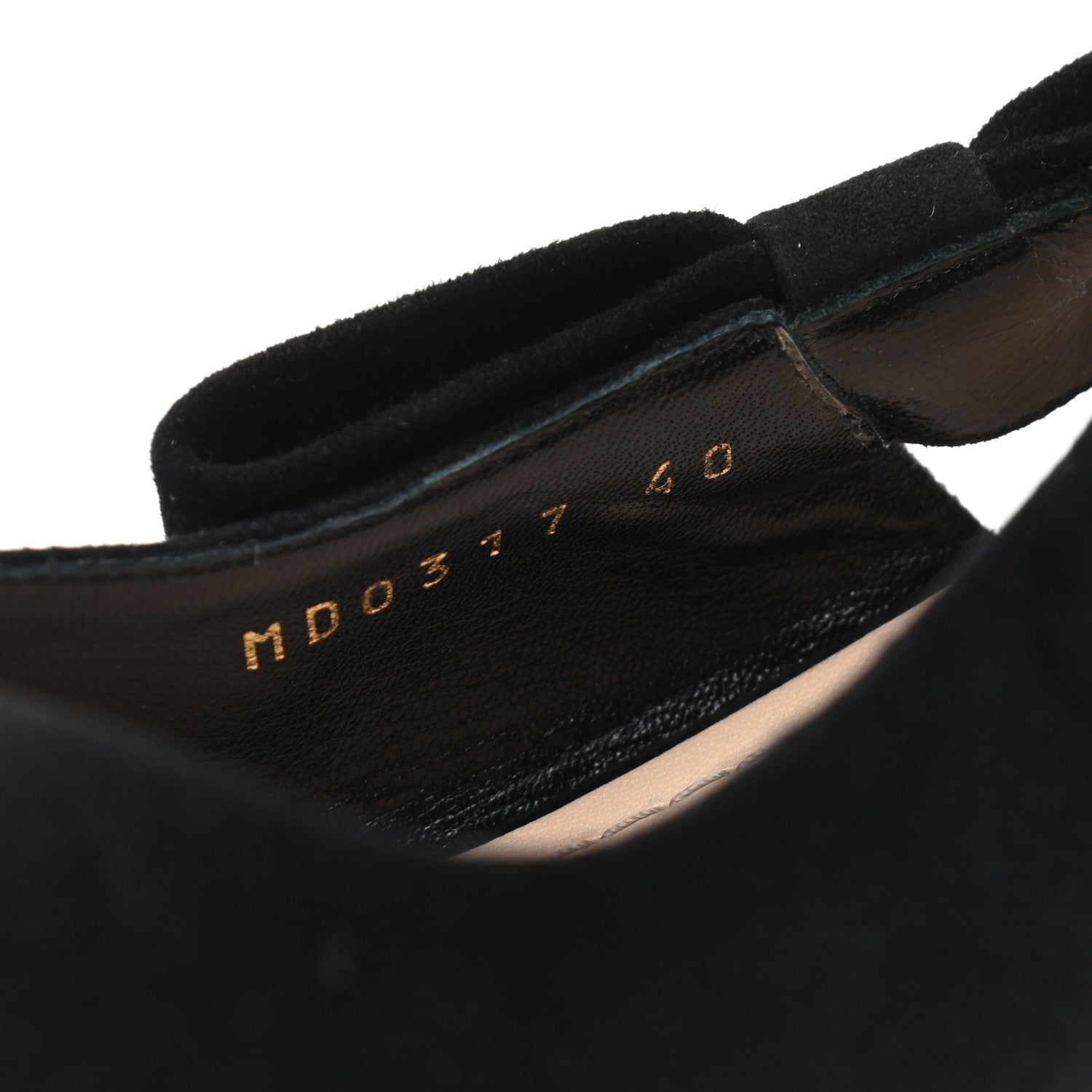 Christian Dior Velvet Slingback Pumps 40 Black 9 of 9