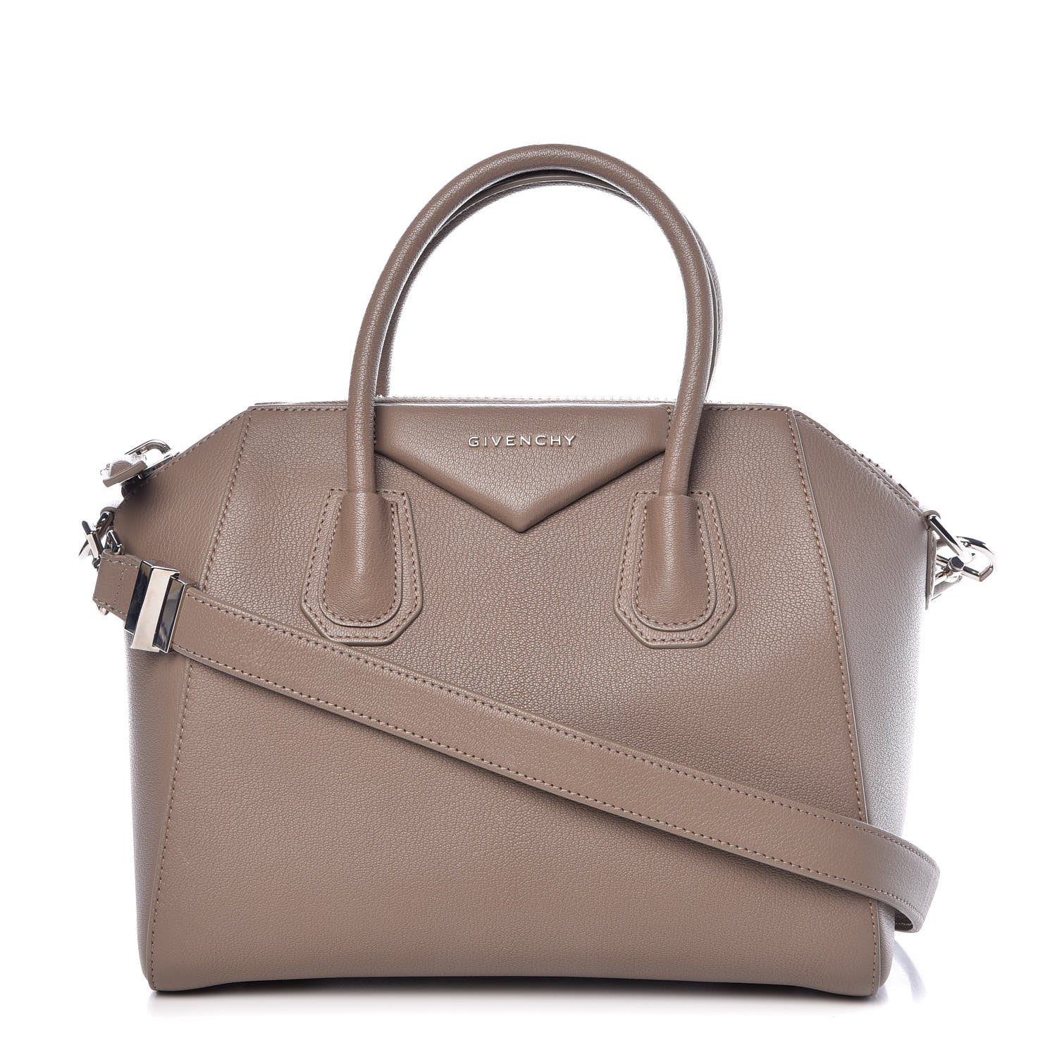 Givenchy Sugar Goatskin Small Antigona Dark Sand 1 of 8
