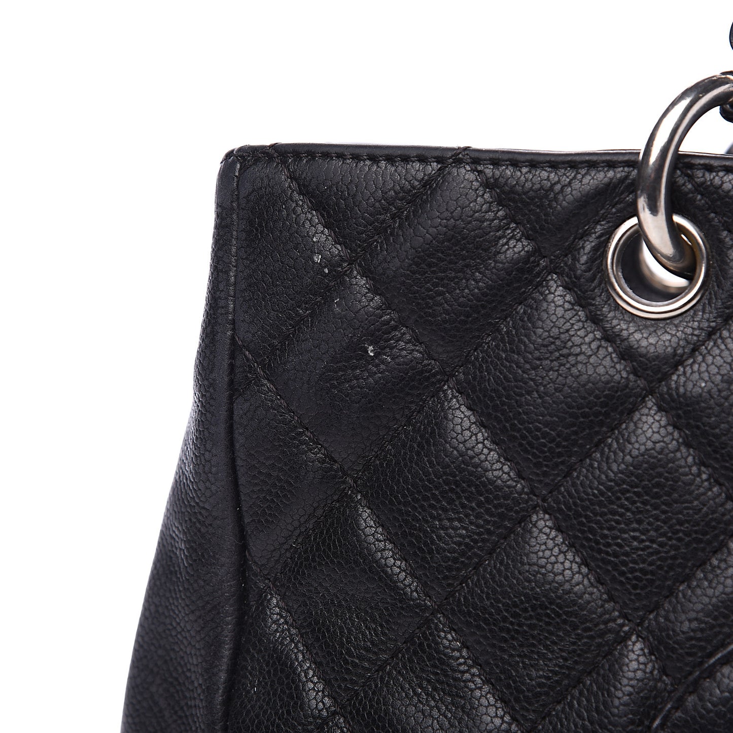 Caviar Quilted Grand Shopping Tote GST Black