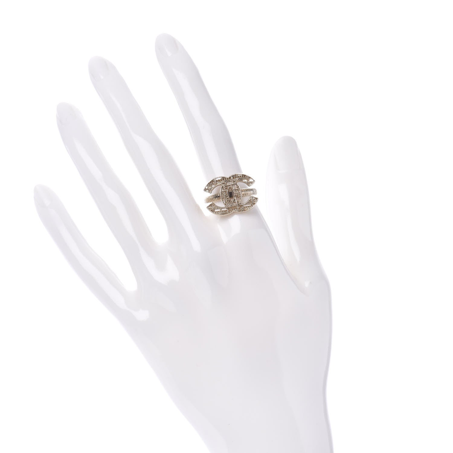 Chanel CC Logo Ring 6 Gold 2 of 4
