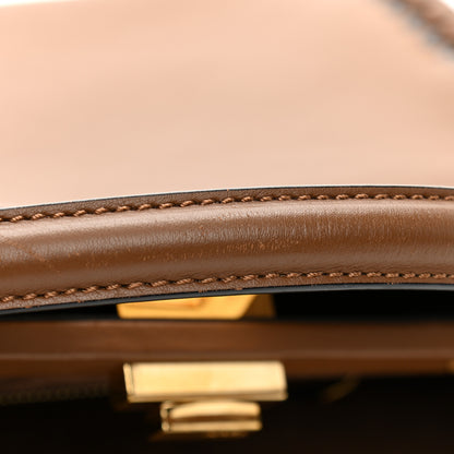 Fendi Calfskin Lace Up Large Peekaboo Iconic Satchel Cognac 12 of 16