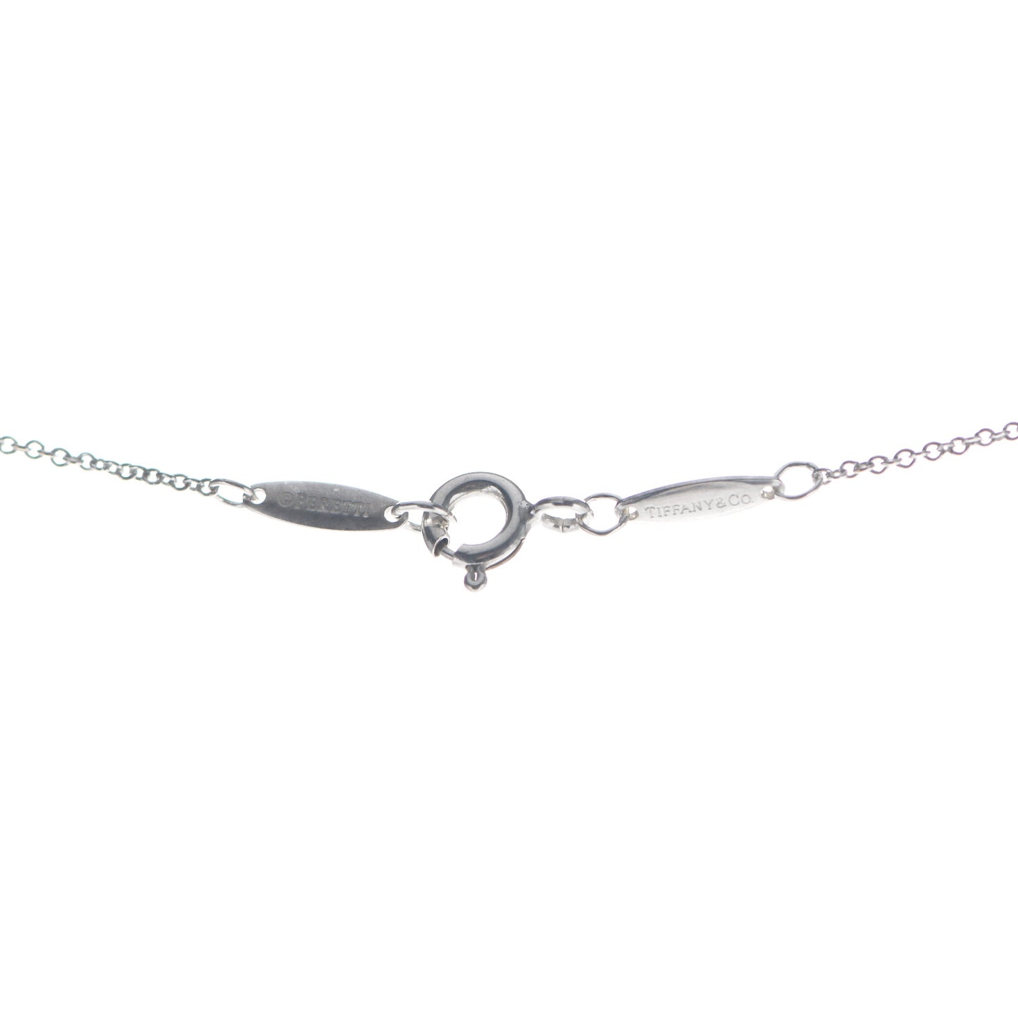 Sterling Silver 16mm Elsa Peretti Cross Pendant Necklace
