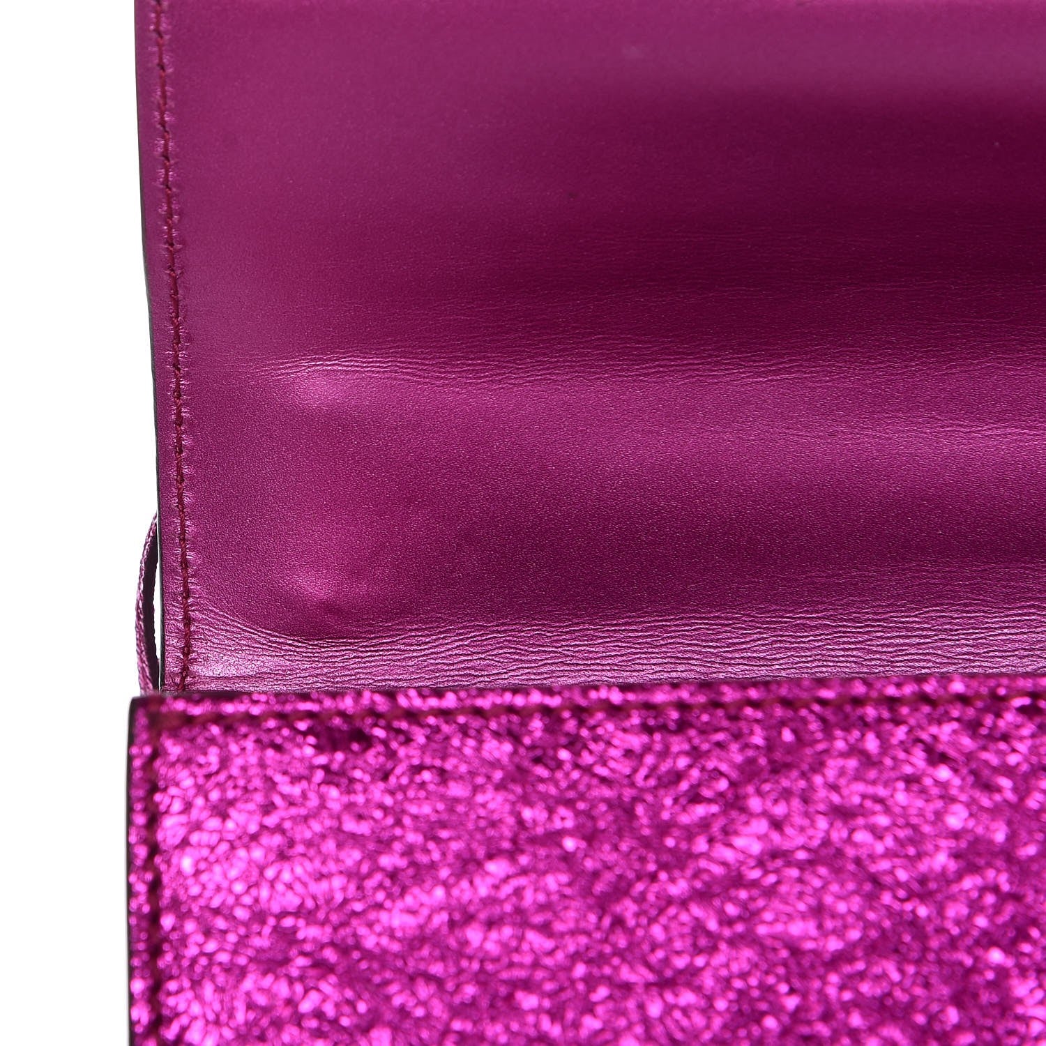 Gucci Galassia Small Padlock Shoulder Bag Fuxia 9 of 9