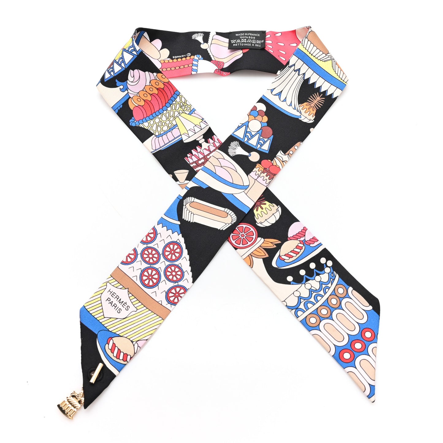 Silk La Patisserie Francaise Charms Twilly Charms Black White Bleu