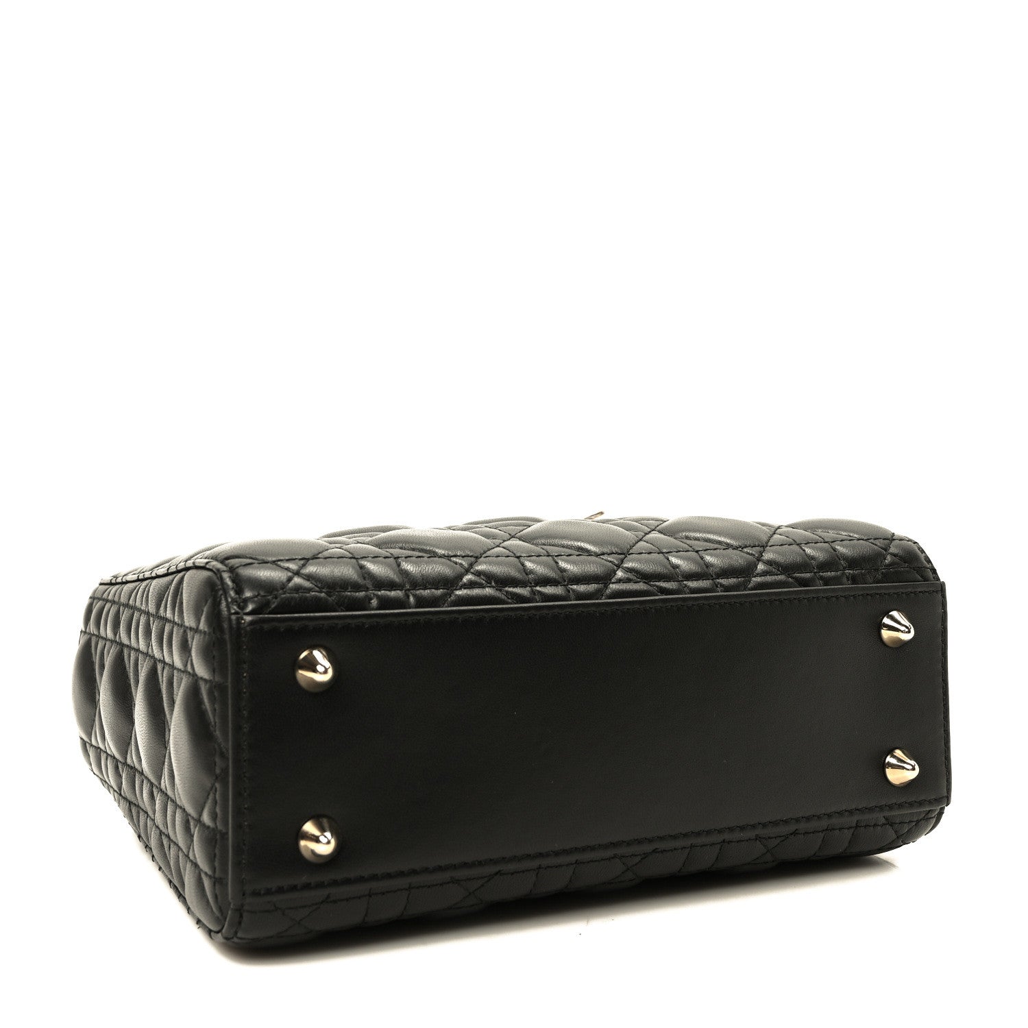 Christian Dior Lambskin Cannage Small My ABCDior Lady Dior Black 4 of 9