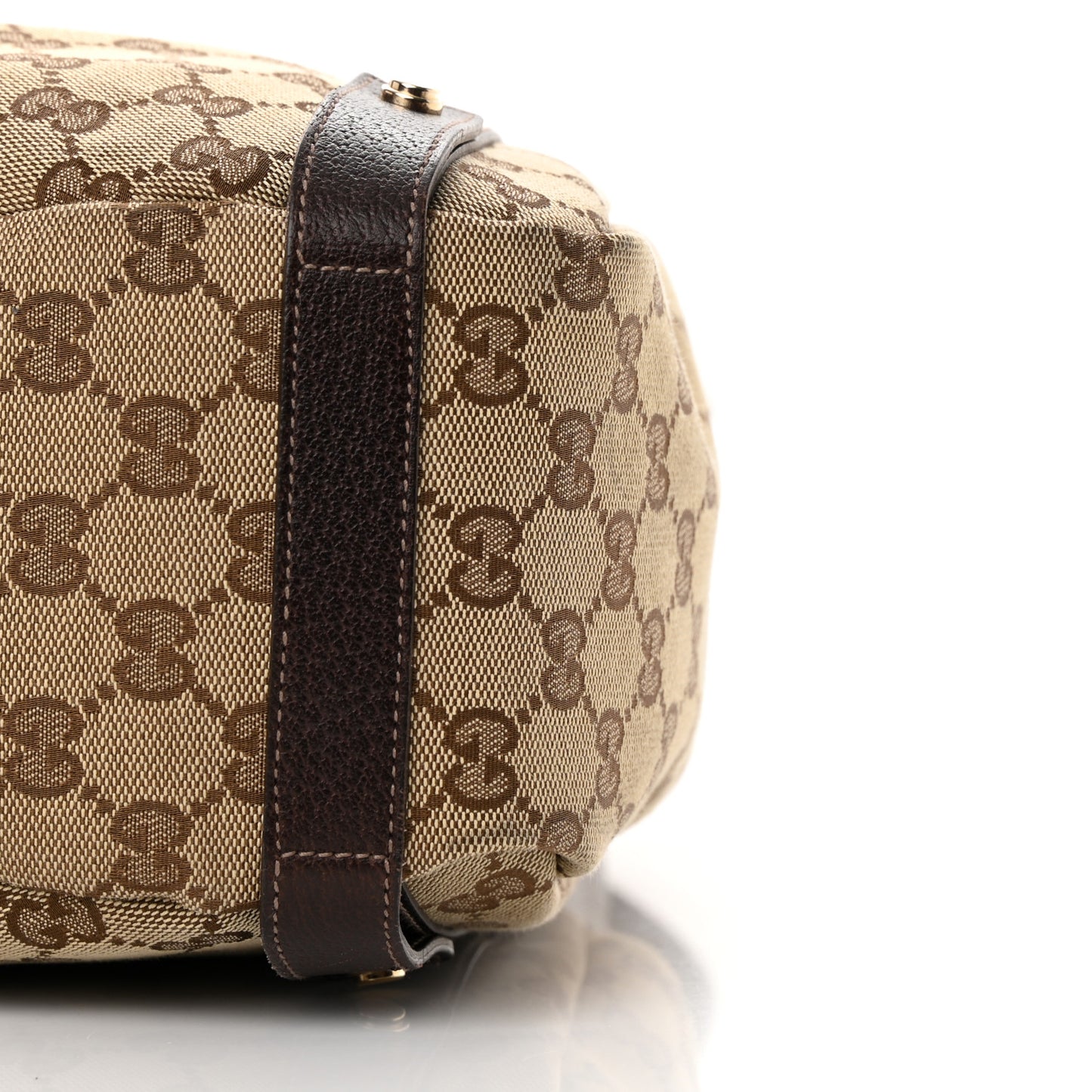 Monogram Medium Abbey Shoulder Bag Dark Brown