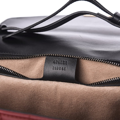 Gucci Calfskin Bamboo Trapuntata Queen Margaret Top Handle Bag Blue Agata Hibiscus Red Mystic White Sugar Pink 8 of 11