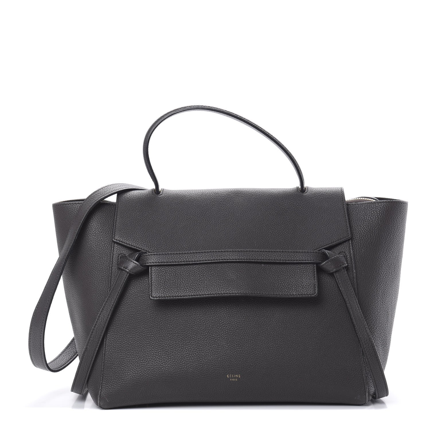 Celine Grained Calfskin Mini Belt Bag Dark Taupe 1 of 16