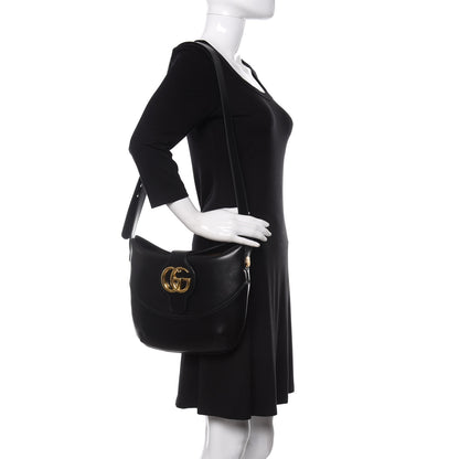 Gucci Calfskin Medium Arli Shoulder Bag Black 2 of 9