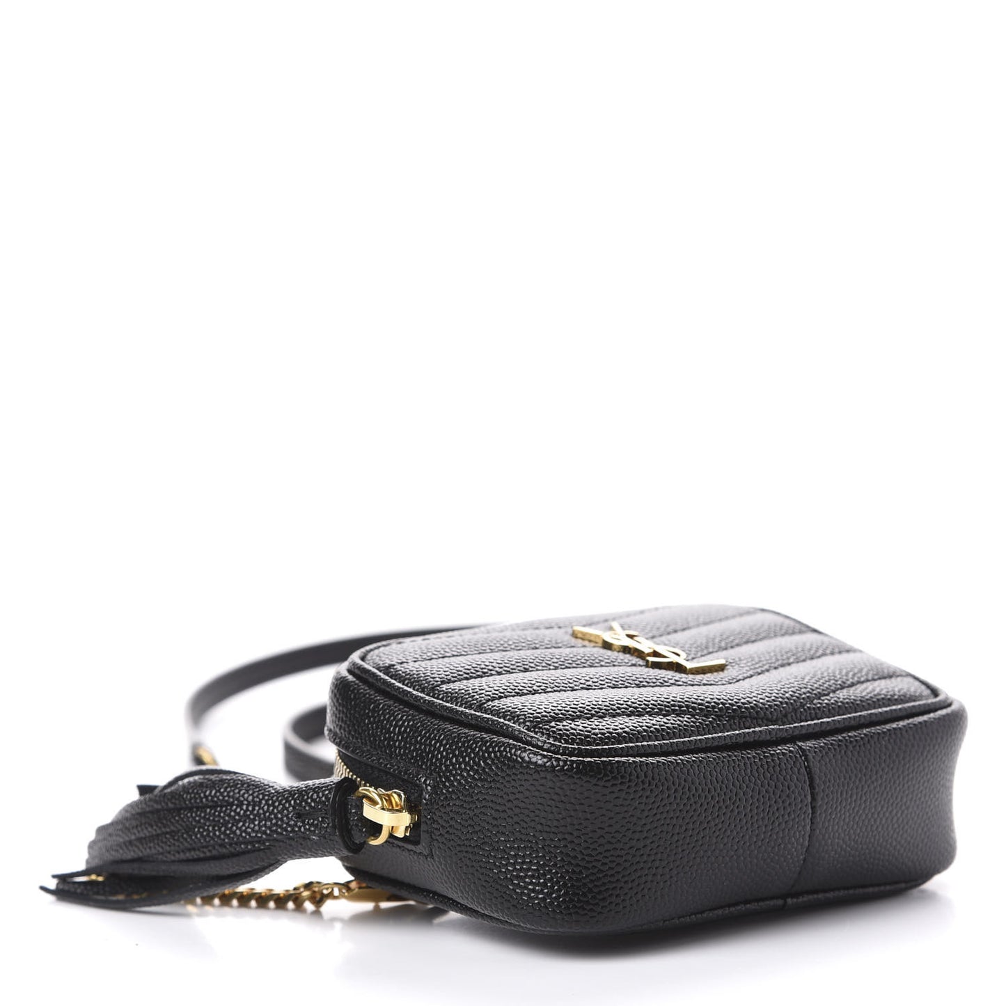 Grain De Poudre Matelasse Monogram Baby Lou Camera Bag Black