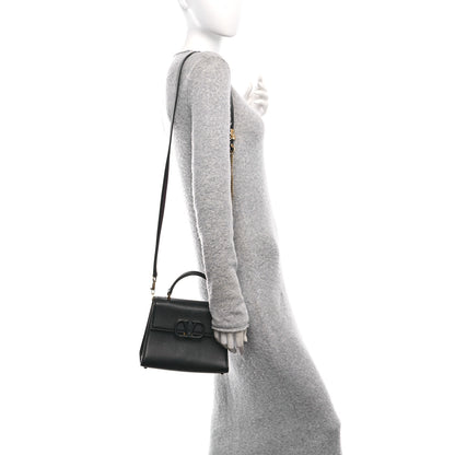 Valentino Garavani Grainy Calfskin Small VSling Top Handle Bag Black 2 of 9