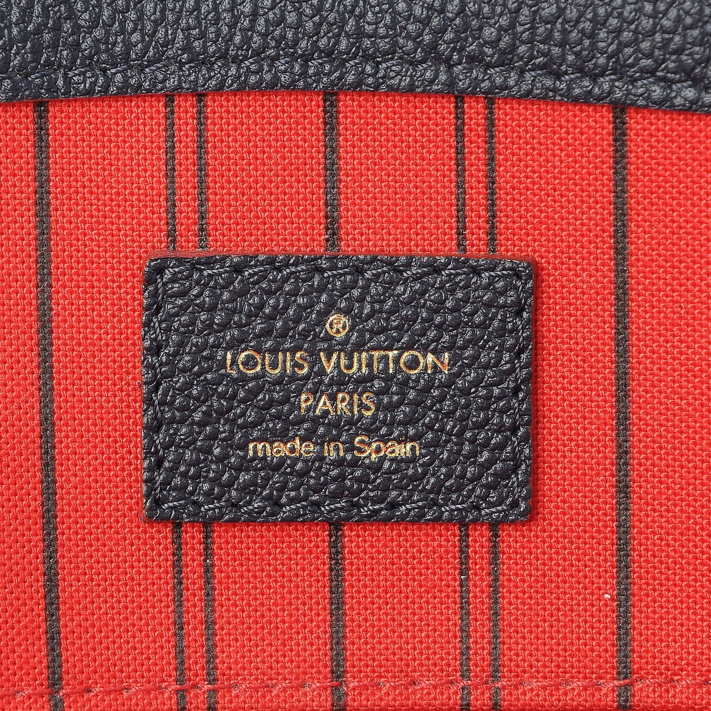 Empreinte Pont Neuf MM Marine Rouge