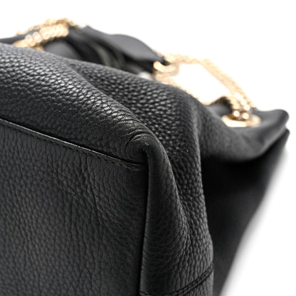 Gucci Pebbled Calfskin Medium Soho Chain Shoulder Bag Black 11 of 15