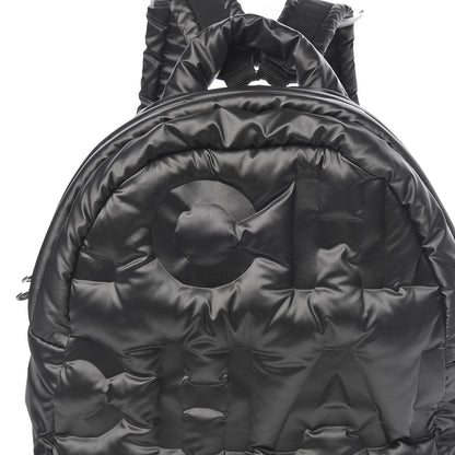 Chanel Nylon Embossed Small Doudoune Backpack Grey 10 of 11
