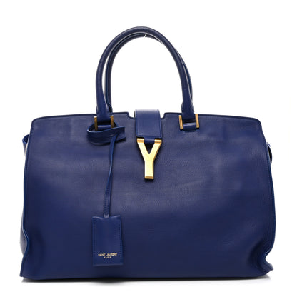 Saint Laurent Calfskin Small Classic Y Cabas Navy 1 of 19